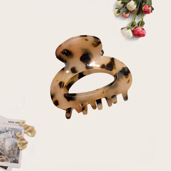 Мини-заколка для волос для женщин и девочек, противоскользящая заколка с леопардовым принтом, сильный коготь, контрастный цвет, коготь для волос, заколка-краб, шпилька для укладки, зажим для волос, аксессуары для волос