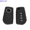 Силиконовый складной чехол для ключа дистанционного управления автомобиля jingyuqin для Toyota Camry Highlander Corolla Prado Reiz Crown RAV4 4 кнопки