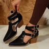 Large Size Fashion High Heel Sandals Women New Thick Heel Shoes