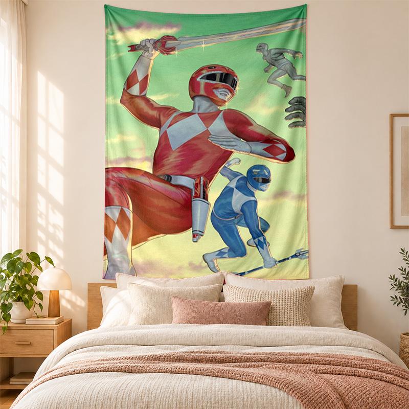 Power Rangers Tapestry highquality for decorating living room bedroom dorm walls ideal as bedroom wallart orholiday gift