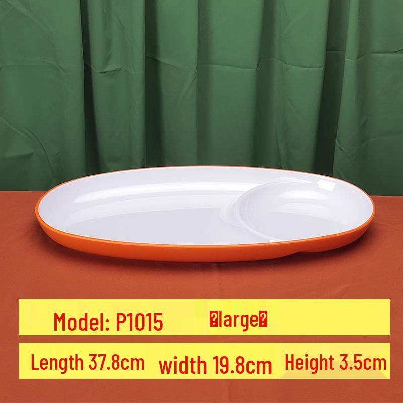 Меламиновая овальная тарелка для риса в гонконгском стиле для жареного мяса