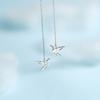 Yixuan Diamond Sparkling Origami Crane Ear Threader Popular Chain Design Element