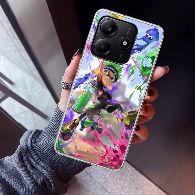 Game S-Splatoons Phone Case For Xiaomi Redmi Note 15 14 14S 13 12S 12 Pro Plus 11S 11 10S 10 4G Cover 11E 11T 5G Print Fundas Re