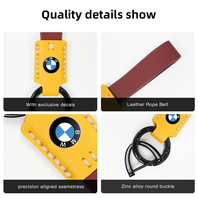 Car Keychain Luxury Leather Key Ring For BMW Performance E46 E60 E90 E39 E87 E36 E92 E70 E91 X3 X5 X1 X2 X4 X6 X7 E28 E30 E34 rlzh86