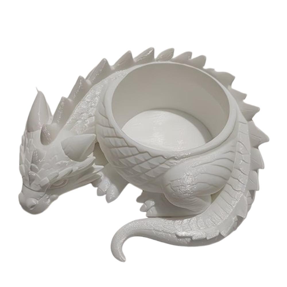 3D Printed Dragon Shaped Plant Pot Growing Pots Plastic Flower Container Funny Handmade Succulent Planter for Living Room