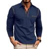 Long-sleeved T-shirt for Men New Style Business Polo Shirt with Collar Men's Top