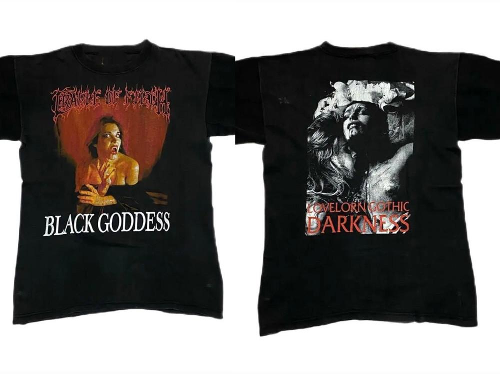 Двусторонняя футболка группы Cradle of Filth Унисекс Хлопковая рубашка BS640 Унисекс Футболка