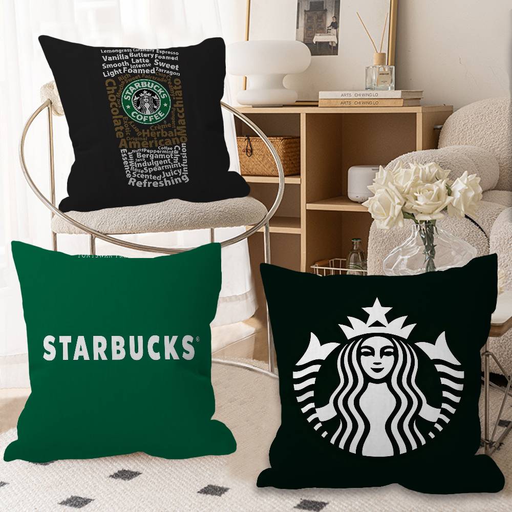 Крутая наволочка с логотипом S-Starbucks, декоративная подушка для автомобиля, дивана, рождественский подарок 40x40см 45x45см