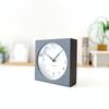 KATOMOKU Dual Use Clock, 8cm, Gray, km-134GRRC, Wall/Tabletop Use, Radio-Controlled Clock with Continuous Second Hand, 14cm
