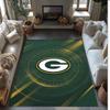 Green Bay Packers Crystal Velvet Carpet Soft Anti?Slip Floor Mat Comfortable Home Living Room Bedroom Decor Rug