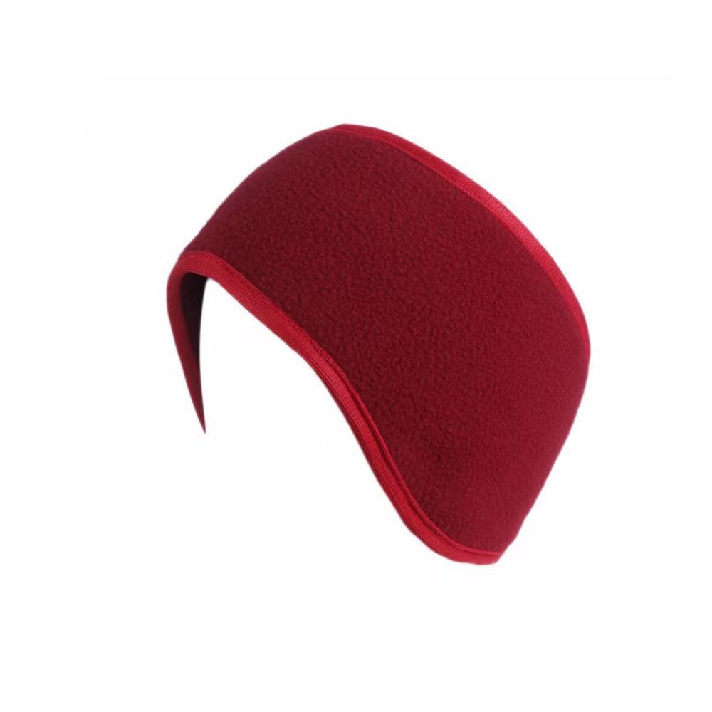 Осенне-зимняя двухслойная флисовая повязка на голову для защиты ушей для велоспорта и спорта