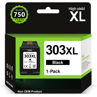 303 XL Черный картридж, Картридж 303 Черный Замена для Чернил HP 303 Черный, Картридж Принтера 303XL