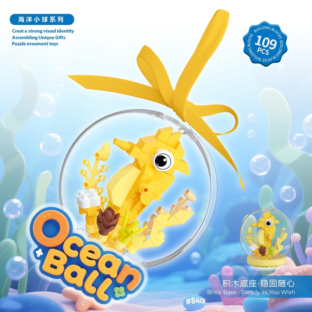 Новые продукты Океанские шары Строительные блоки Сборные игрушки Микроблоки Модели животных Развивающие игрушки Настольное, Подвесное украшение