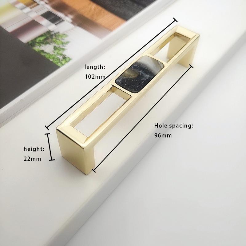 Дверные ручки и ручки из цинкового сплава для корпуса шкафа, элегантные ручки для мебели из смолы, ручки для ящиков кухонных шкафов, рычаги для внутренней отделки