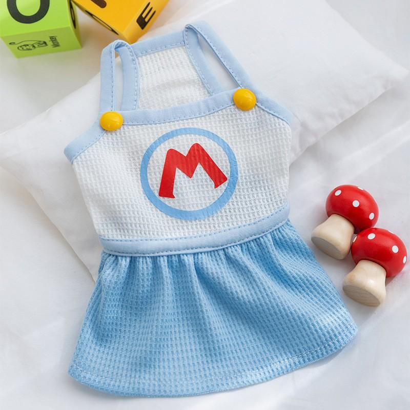 Юбка из газовой ткани «Клубничная принцесса» для собак, тонкое милое платье для маленьких собак, кошек и бишонов, одежда для домашних животных