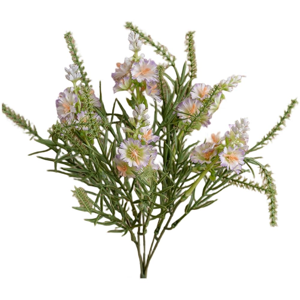 Artificial Flowers Lavender Flower Bouquet Wedding Decoration Cloth Material