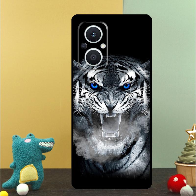 Чехол с животными Лев Волк Тигр Орел для OPPO Reno 15F 13F 14F 12 11 F 10 14 15 Pro 7 8 Lite OPPO Find X9 X8 X6 X5 Pro