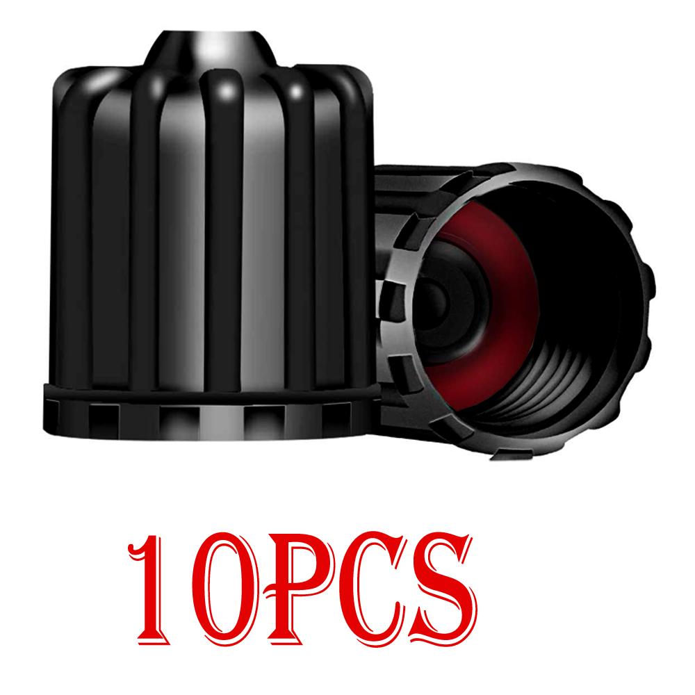 10/20/30/50/100Pcs TPMS Tire Valve Caps with Rubber Seal Plastic Wheel Caps Covers for TPMS Nipple Caps Car Tyre Accessories