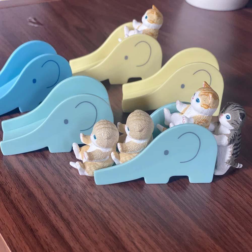 Мофусанд Серия Кошек-Слоников на Горке Blind Box Подарок Милые Игрушки Настольное Украшение Подарок на День Рождения Гаражный Набор Коллекционные Фигурки