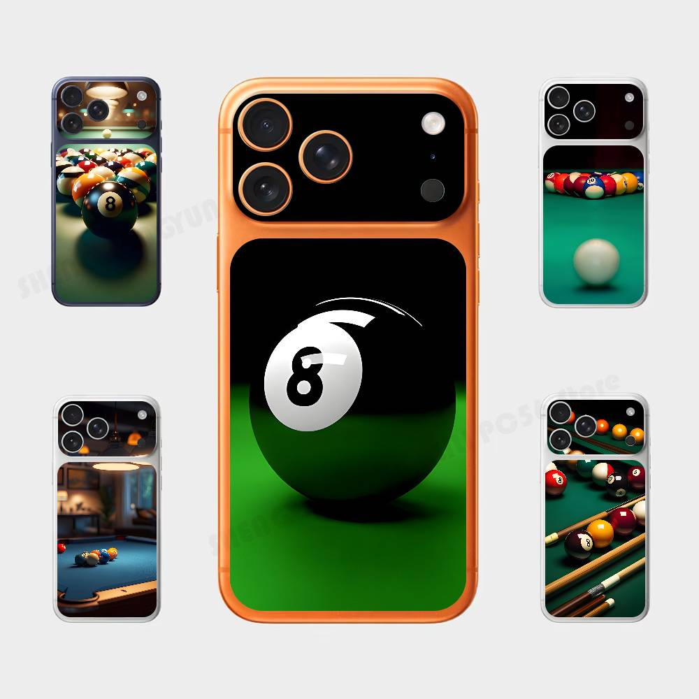 Sport Billiards Plain Decal Skin For IPhone17 Pro ProMax Back Film Cover Wrap Anti-scratch Durable Sticker