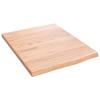 VidaXL Wall Shelf Light Brown 40x50x2 Cm Solid Treated Oak Wood 363632