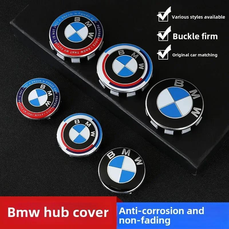 4PCS for BMW X5G05 G31 E24 E63 F20 G20 E70 F15 G05 F87 G87 E30 56mm 68mm Wheel Center Hub Cap Badge wheel Sticker decoration