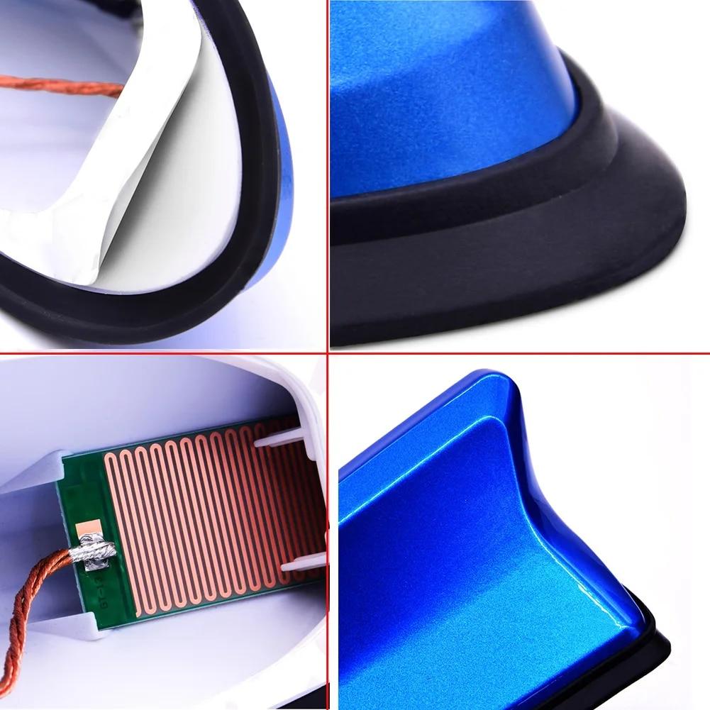 16cm Universal Carbon Fiber Look Car Roof Top Mount Shark Fin Aerial Antenna Toppers Auto Radio AM FM Antenna Signal Amplifier