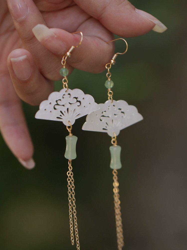 Серьги-подвески Ханфу «Ландыш» - Аксессуары Чонсам в древнем стиле для женщин