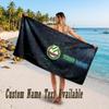 Rapid Wien FC Design Beach Towel Custom Text Large Towel for Beach Vacation