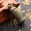 Keychains Brass Buddha Guanyin Hanging Pill Box Medicine Case Container Bottle