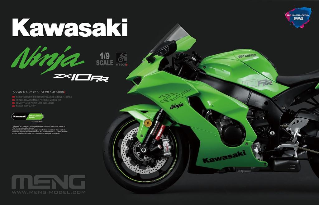 GSI Creos Модель Monmodel Kawasaki Ninja Пластиковая сборная модель 1/9 ZX-10RR (Многоцветная версия) MMT-008S (Мотоцикл)