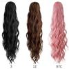 XINRAN Synthetic Long Wavy Ponytail Hair Extensions Claw Clip In Ponytail Hairpiece Natural Black Brown Hair For Women Cosplay Wear