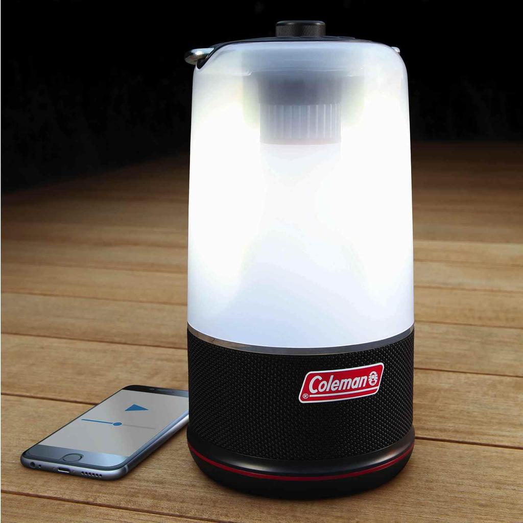 Светодиодный фонарь Coleman Sound Light Динамик Bluetooth Перезаряжаемый 360° и