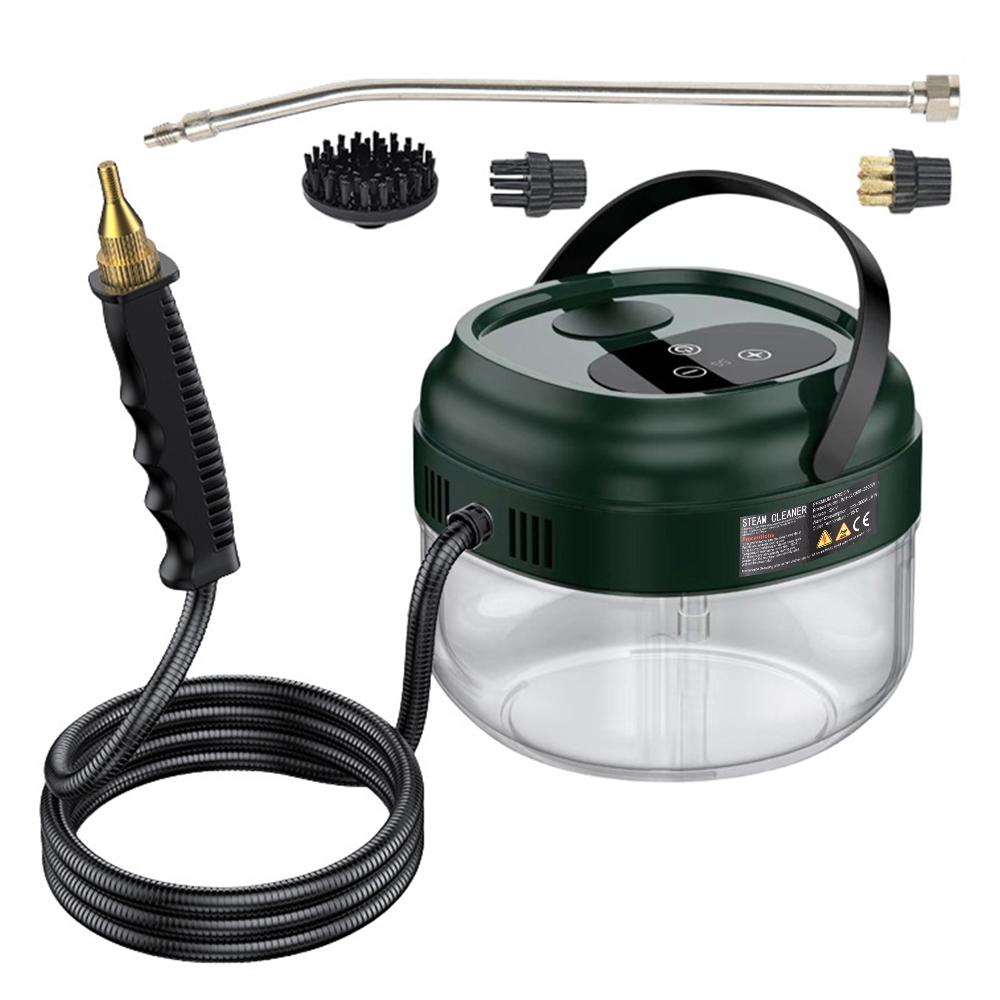 Ручной многофункциональный пароочиститель под давлением с 3 щетками и удлиненным стержнем для домашнего использования