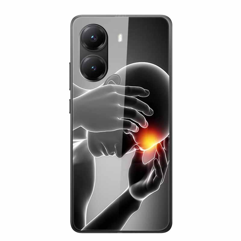 Glass Case For Poco X7 Pro Case X7Pro Hard Tempered Glass Back Cover Soft Bumper For Xiaomi Poco X7 Pro Case PocoX7 Pro Fundas