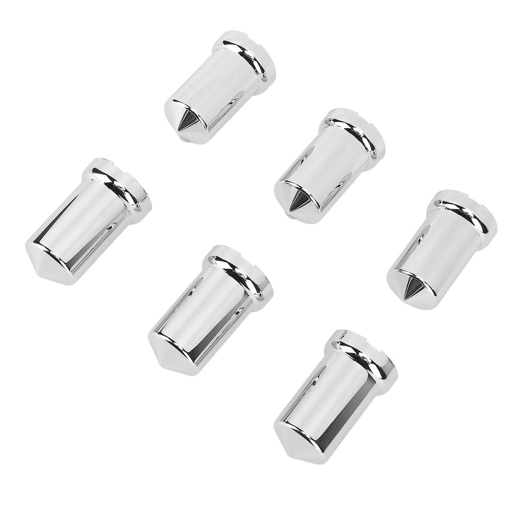 Lug Nut Covers ABS Chrome Corrosion Resistant Anti Rust 33mm Flanged Lug Nut Caps for Trucks Trailers and Vehicles