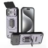 For iPhone 17 Pro Max Case PC + TPU Kickstand Phone Protector with Lens Cover