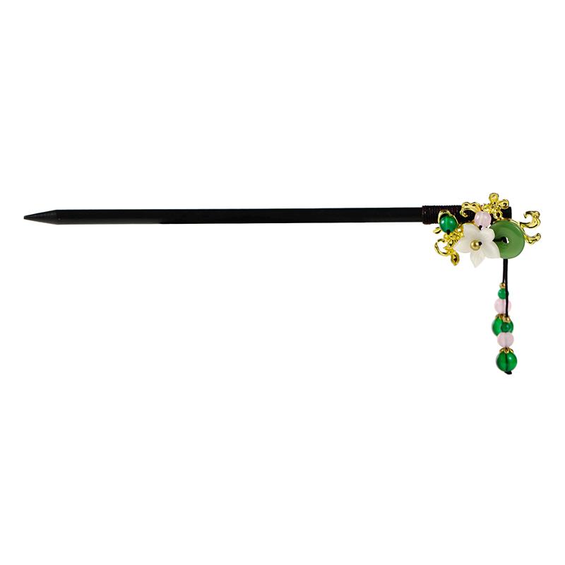 1PC Tassel Elegant Hair Accessories Pretty Ancient Style Classical Flower High-end Hairpin Exquisite Wooden