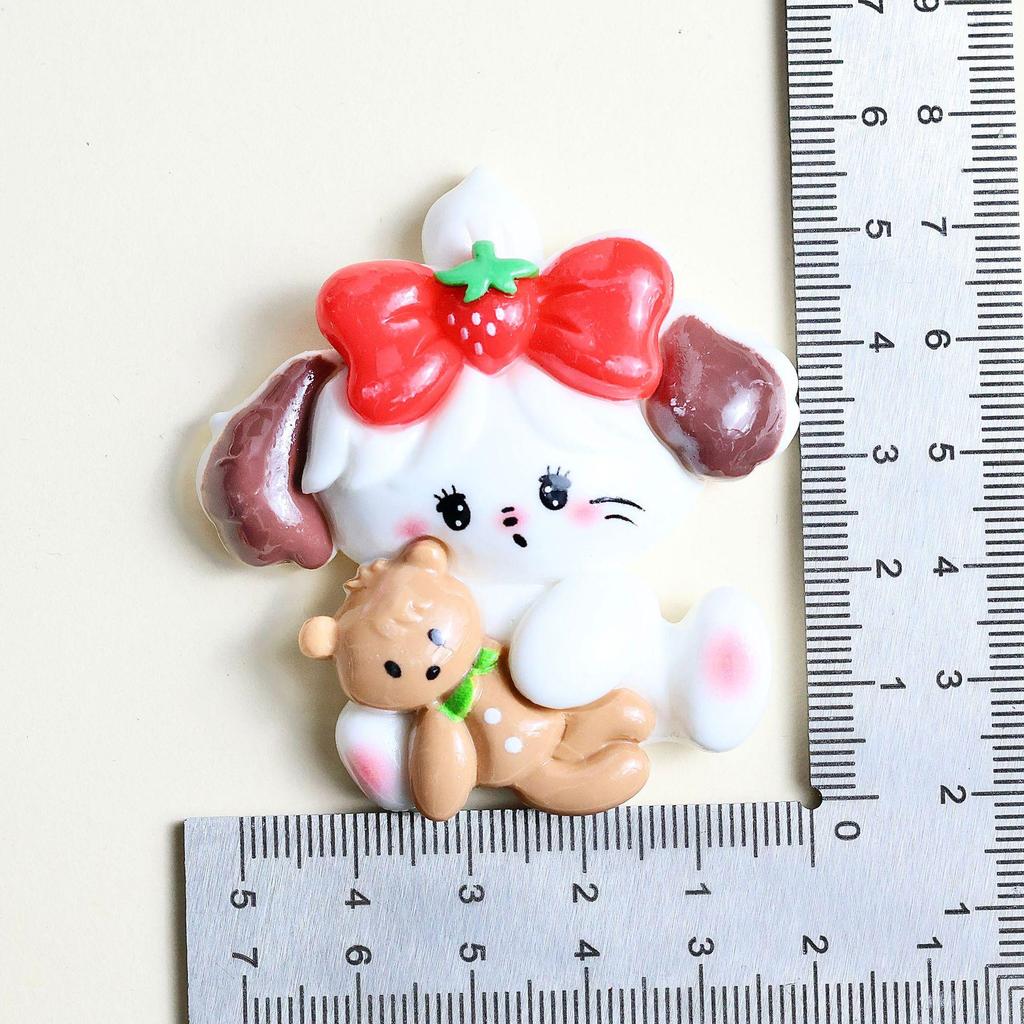 Kcal DIY Cartoon Animal Resin Accessories for Phone Cases, Hairpins, Hair Ropes, Keychains, and Jewelry.