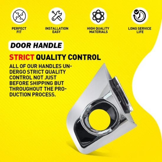 Накладка на наружную ручку передней левой двери для Hyundai Santa Fe 2013-2019, сторона водителя