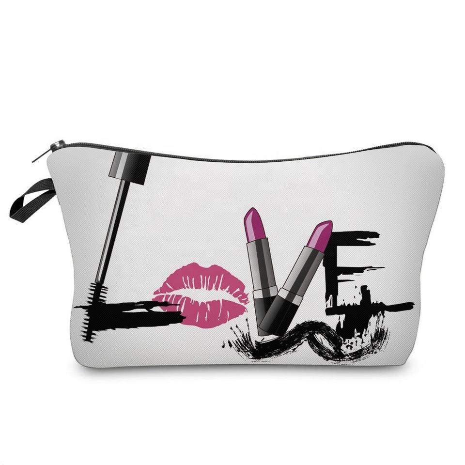 2023pouch Makeup Brush Holder Portable Makeup Case Travel Cosmetic Bags Beauty Canvas Travel Make up Bag for Girls Women Zipper