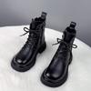 Women's High-End Thick-Soled Martin Boots: Autumn/Winter British Style Trendy Short Boots