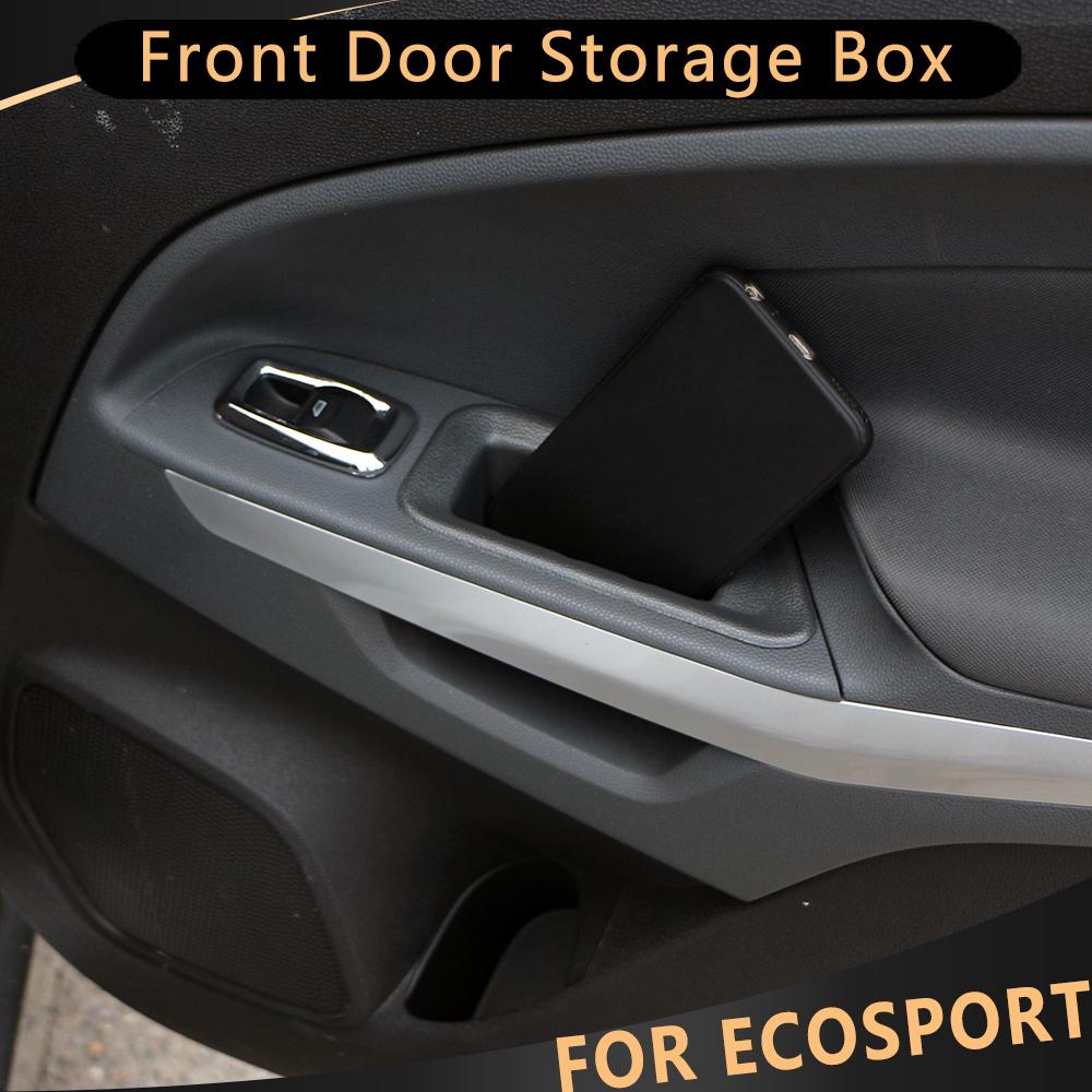 Для Ford Ecosport 2013-2 шт., ящик для хранения передней двери автомобиля из АБС-пластика, чехол, органайзер для хранения контейнеров, интерьер