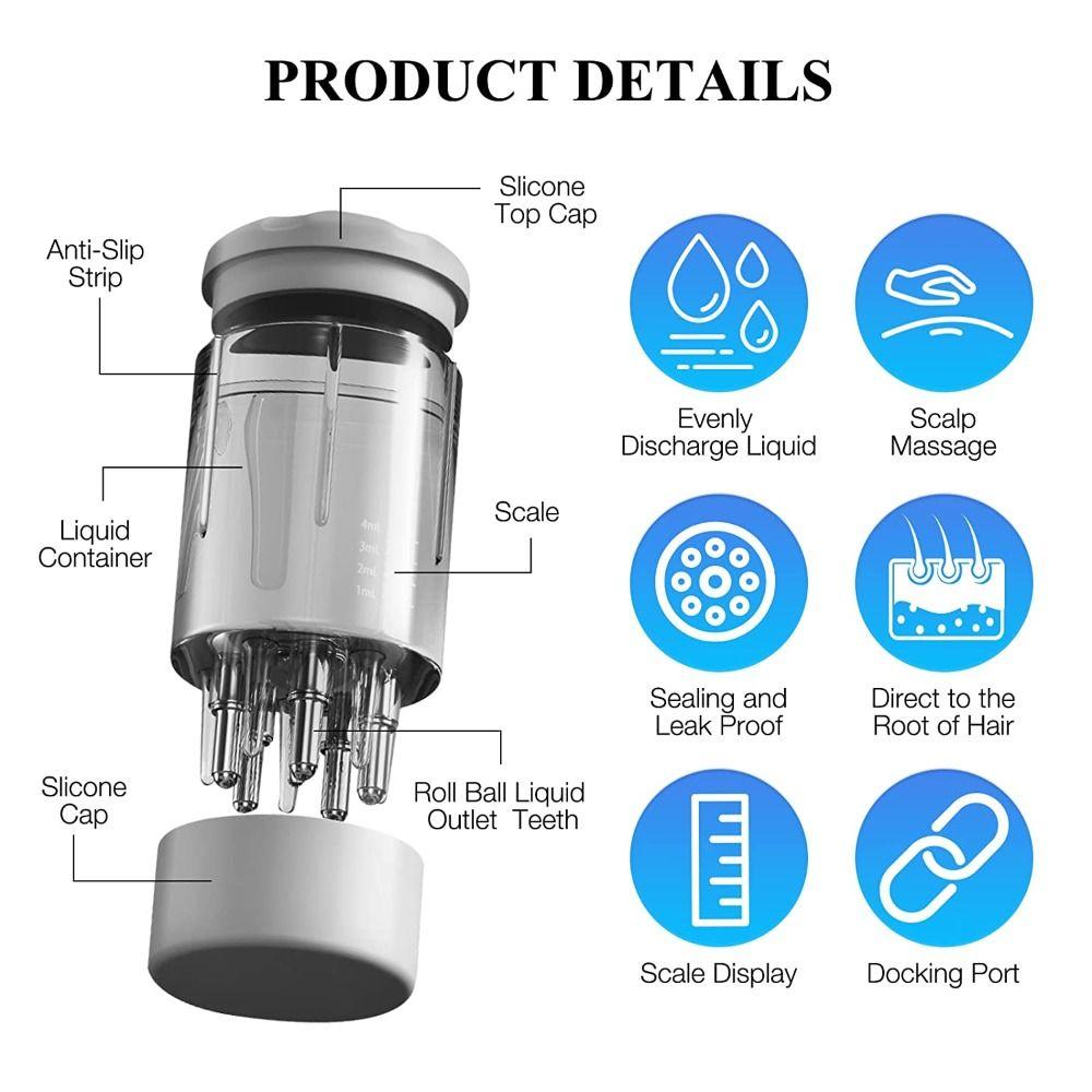 for Hair Scalp Treatment Hair Growth Serum Oil Apply Essential Oil Liquid Guiding Massager Comb