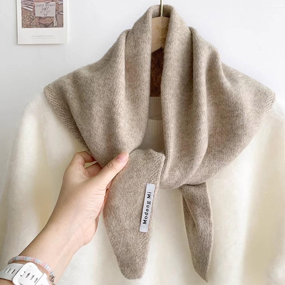 Fashion Wool Knitted Knitted Scarf Multi-functional Warm Women Headscarf Women Shawl Winter