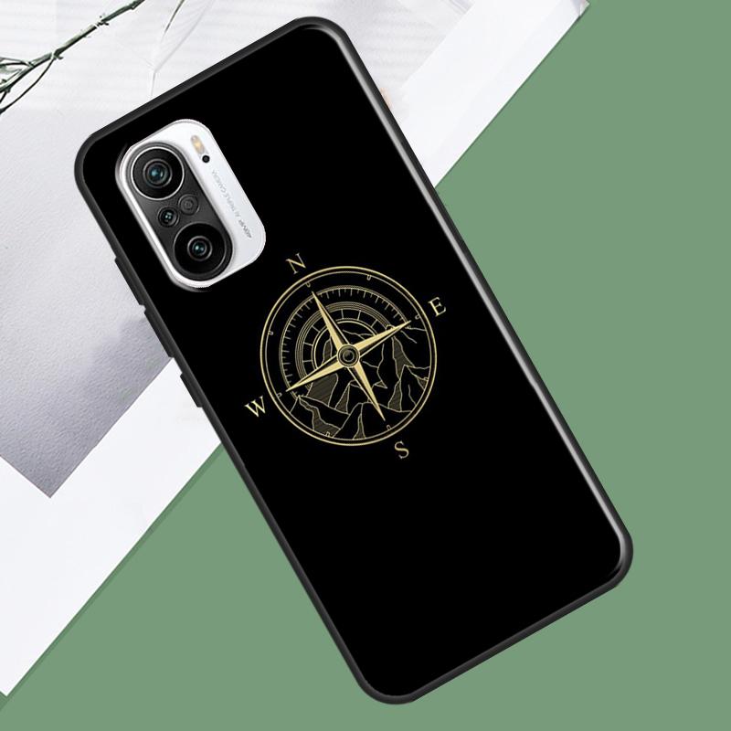 Чехол-брелок с компасом и картой мира для Xiaomi 15 Ultra 13 14 13T 14T 15T Pro 17 Pro Max POCO X7 Pro F5 F6 X5 X6 F7