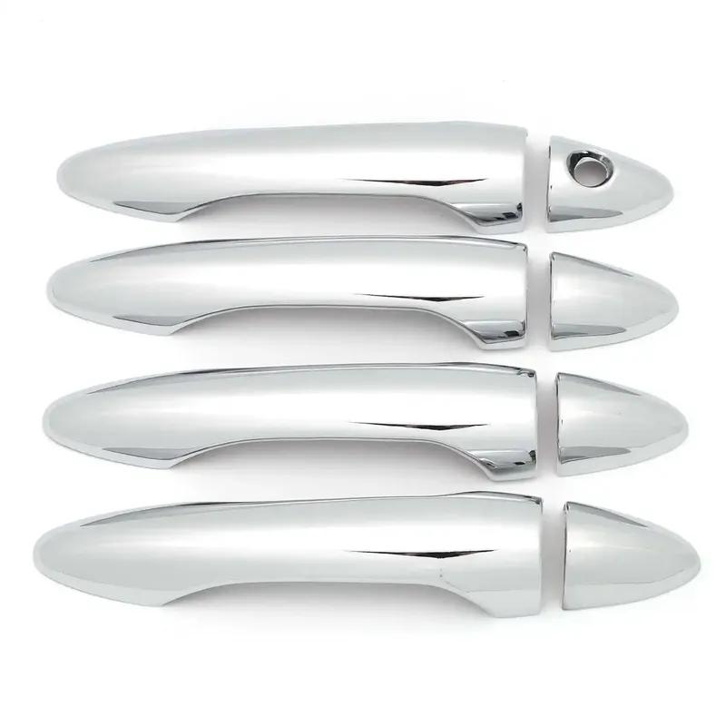 Car Stickers Door Handle Cover For Kia Cerato Forte K3 2013-2017 Chrome Silver Carbon Fiber