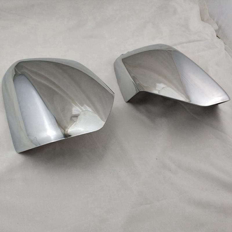 Car Door Rearview Mirror Cover Paste Type Door Wing Mirror Cap For Mitsubishi Triton L200 2005-2014 Pajero Sport 2011