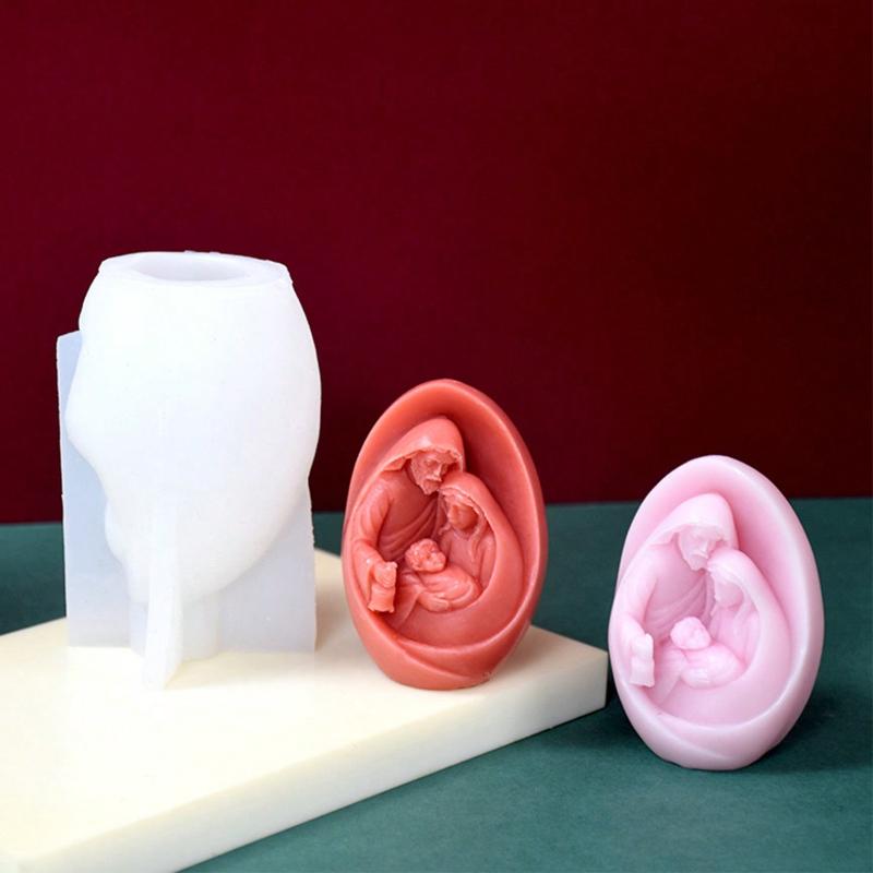 1 шт. форма для свечи на день рождения Иисуса 3D ароматерапевтическая свеча украшение для дома силиконовая форма украшение