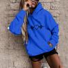 Women's Fashion Casual Fun Print Hooded Sweatshirt Loose Sports Tops Pullover